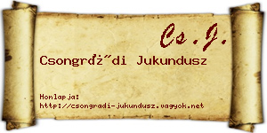 Csongrádi Jukundusz névjegykártya